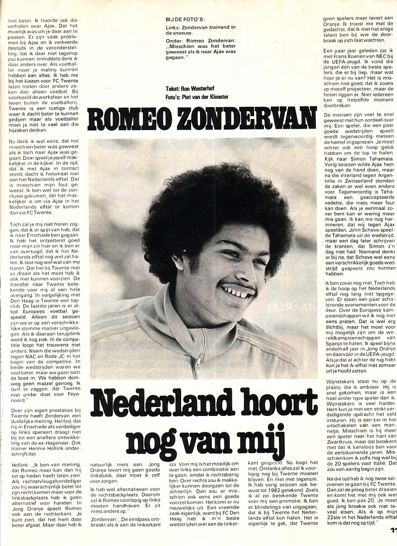 Romeo Zondervan "Nederland hoort nog van mij" 