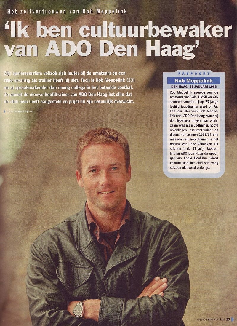 "Ik ben de Cultuur bewaker van ADO Den Haag" 