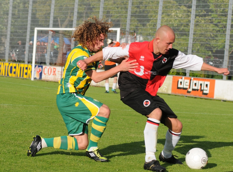  De van Quick Boys  overgenomen Jaap van Duijn maakte één van de doelpunten in de tweede helft