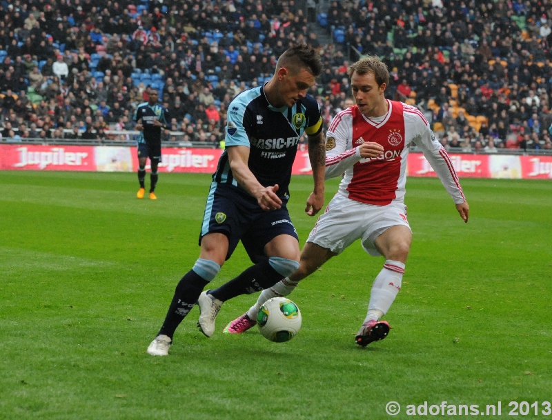 Foto's  en verslag Ajax - ADO Den Haag  24-02-2013