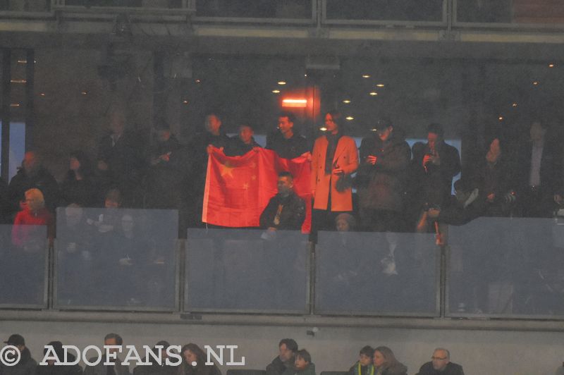 ADO Den Haag Feyenoord Chinese vlag in Skybox