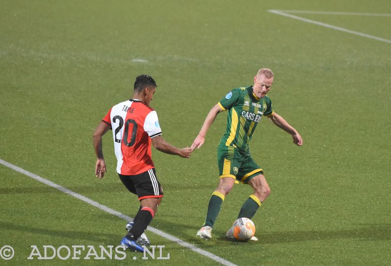 ADO Den Haag Feyenoord Beugelsdijk in duel met Tapia