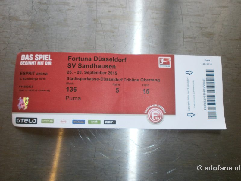 ADOfans visit: Fortuna Dusseldorf-SV Sandhausen