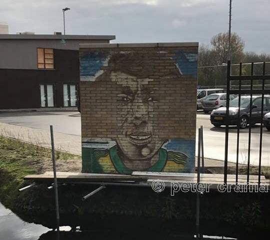 Graffitimuur, Aad Mansveld, Zuiderpark, ADO Den Haag