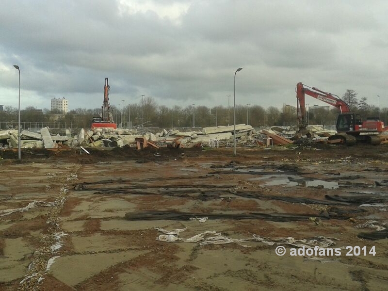 sloop laatste deel Zuidtribune Zuiderpark Stadion ADO Den Haag
