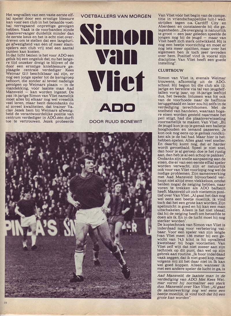 1970 voetballers van morgen:  Simon van Vliet