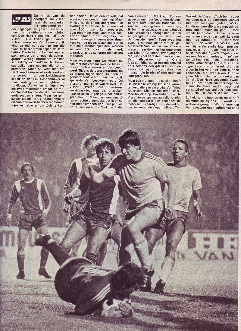 1978 : FC Den Haag weg met `t circus
