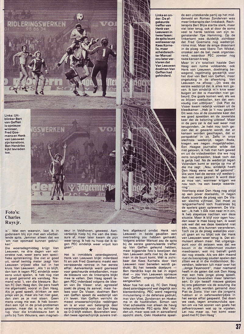 1978 : FC Den Haag weg met `t circus