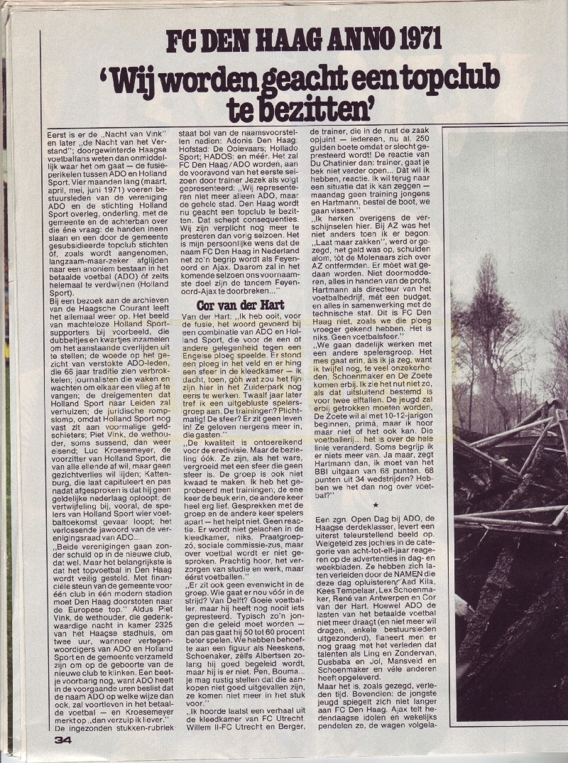 VI 1982 "wij  worden geacht een topclub te bezitten" 