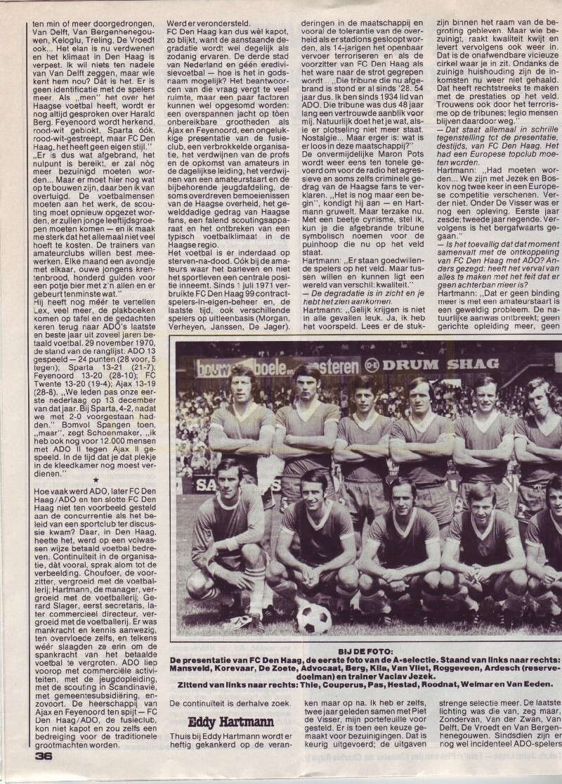 VI 1982 "wij  worden geacht een topclub te bezitten" 