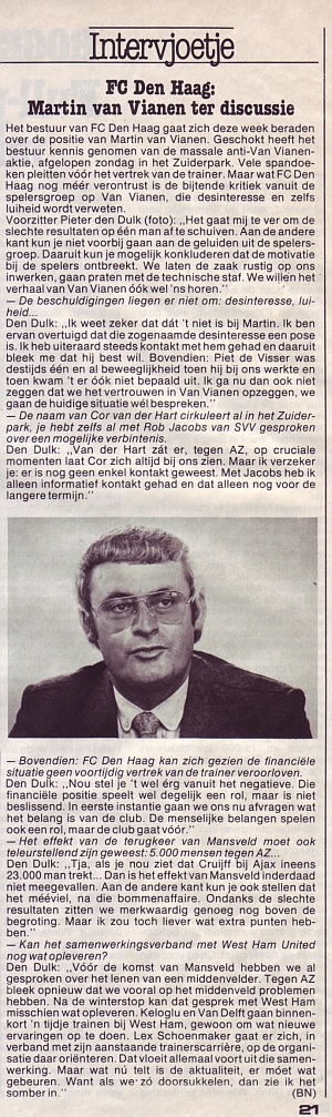 Martin van Vianen ter discussie