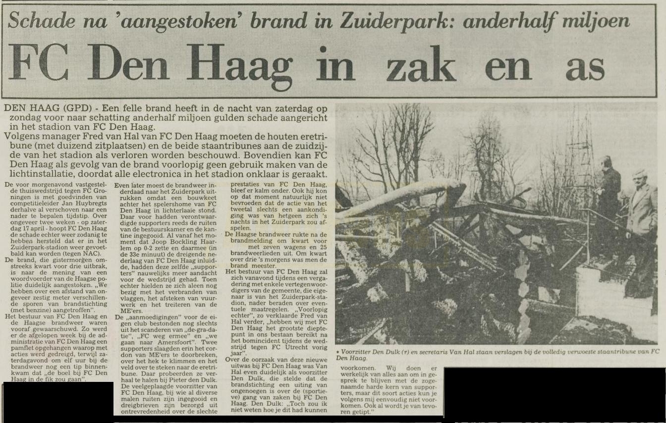 "FC Den Haag in Zak en AS" 