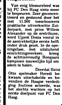 Prins Willem-Alexander zong uit volle borst Oh Oh Den Haag