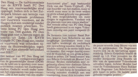 De tuchtcommissie van de KNVB heeft FC Den Haag