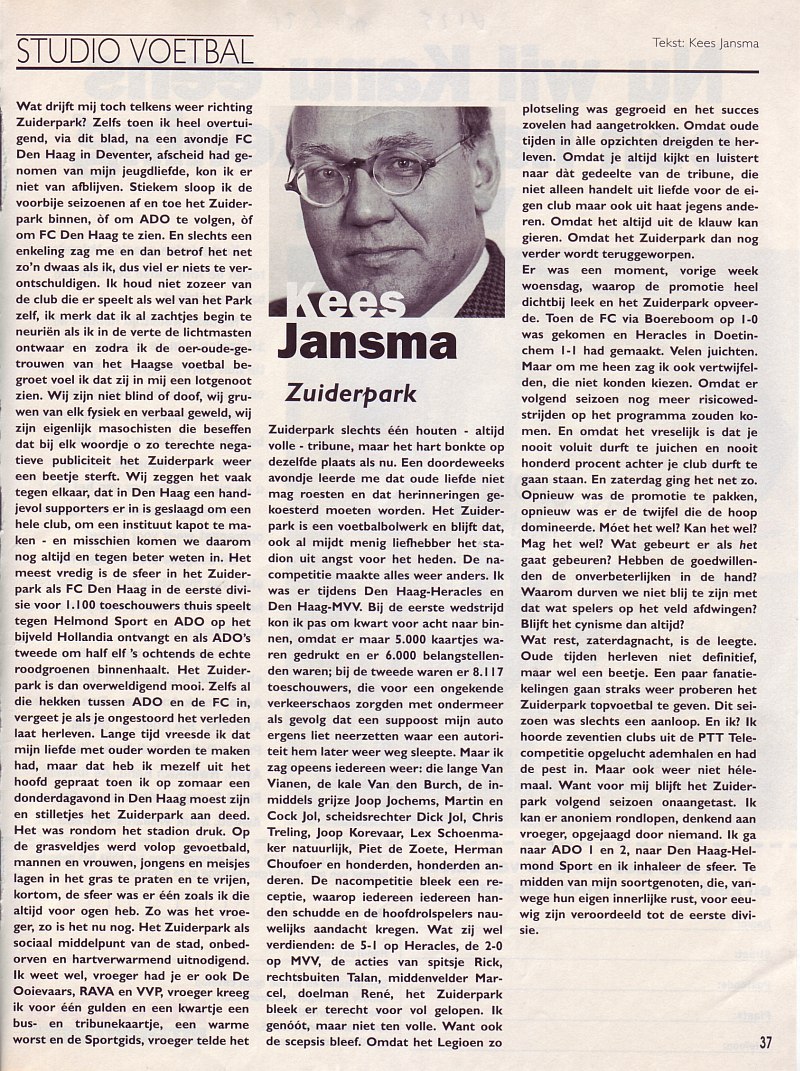 Kees Jansma: Zuiderpark