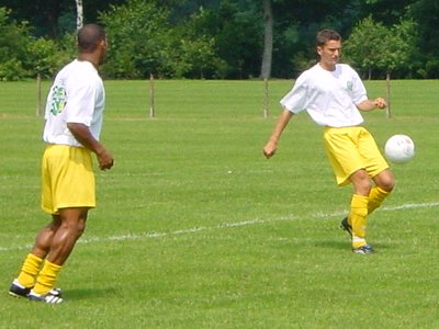 20 juli 2002 Oefenwedstrijd SPV Vlierden ADO Den Haag in Garderen