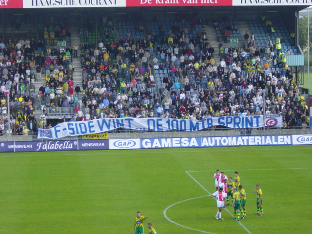 foto's ADO Den Haag  gelijk tegen AJAX 