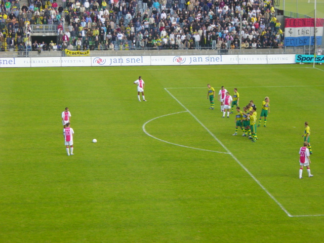 foto's ADO Den Haag  gelijk tegen AJAX 