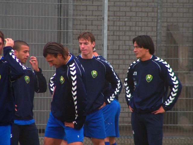 eerste training Edwin de Graaf bij ADO Den Haag