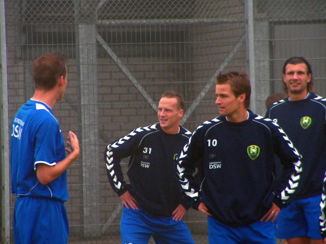 eerste training Edwin de Graaf bij ADO Den Haag