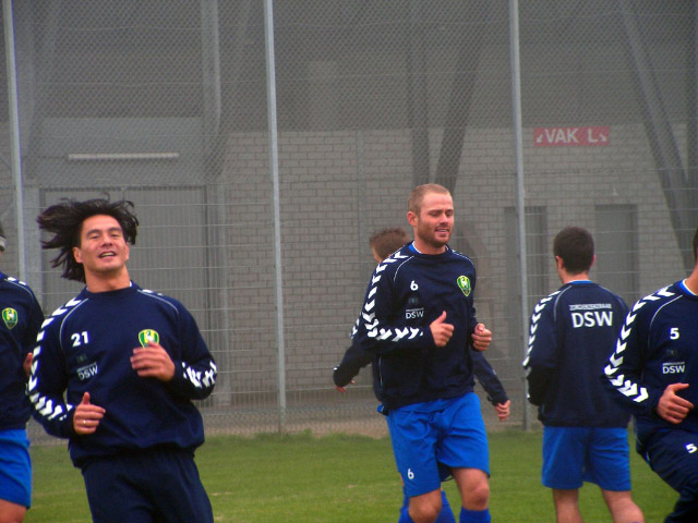 eerste training Edwin de Graaf bij ADO Den Haag