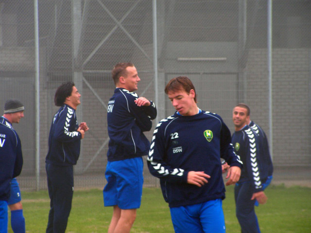 eerste training Edwin de Graaf bij ADO Den Haag