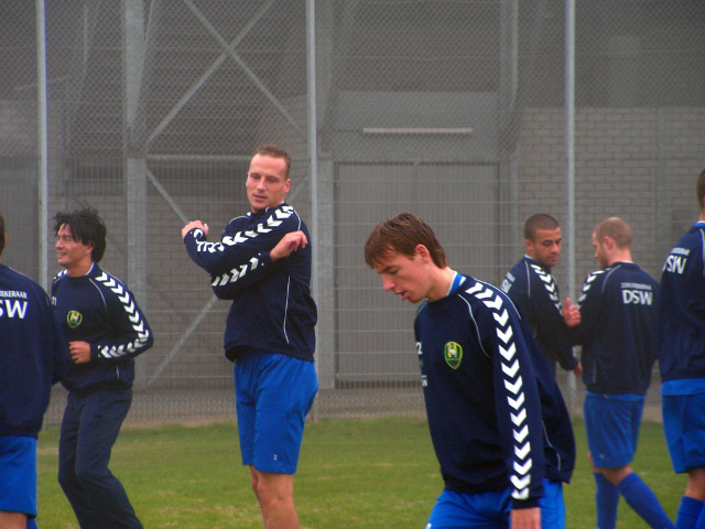 eerste training Edwin de Graaf bij ADO Den Haag