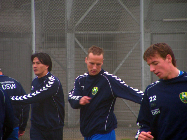 eerste training Edwin de Graaf bij ADO Den Haag