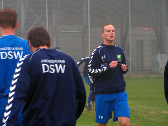 eerste training Edwin de Graaf bij ADO Den Haag