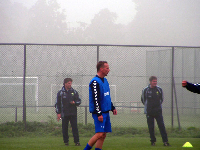 eerste training Edwin de Graaf bij ADO Den Haag