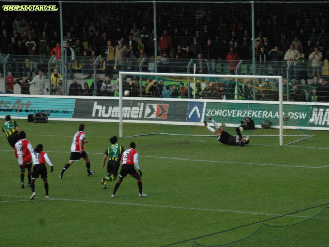 ADO Den Haag de 3e keer ongeslagen tegen Feyenoord