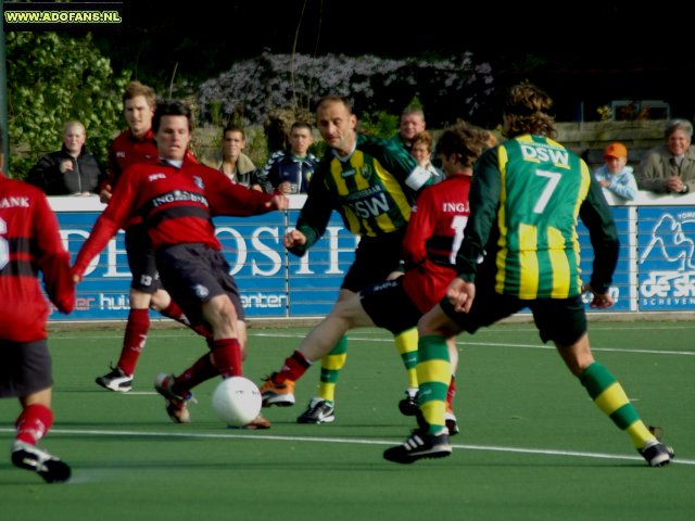 Voetbal/hockey wedstrijd HCKZ -ADO Den Haag 1-3