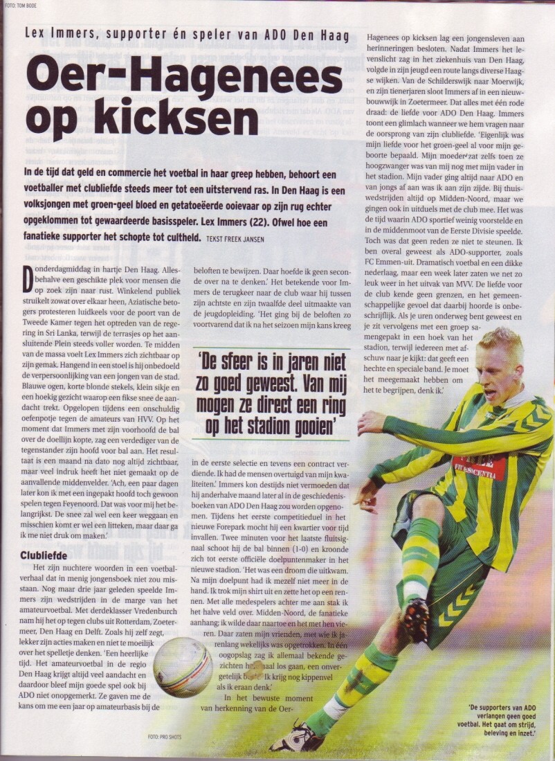 Lex Immers OER-Hagenees op kicksen