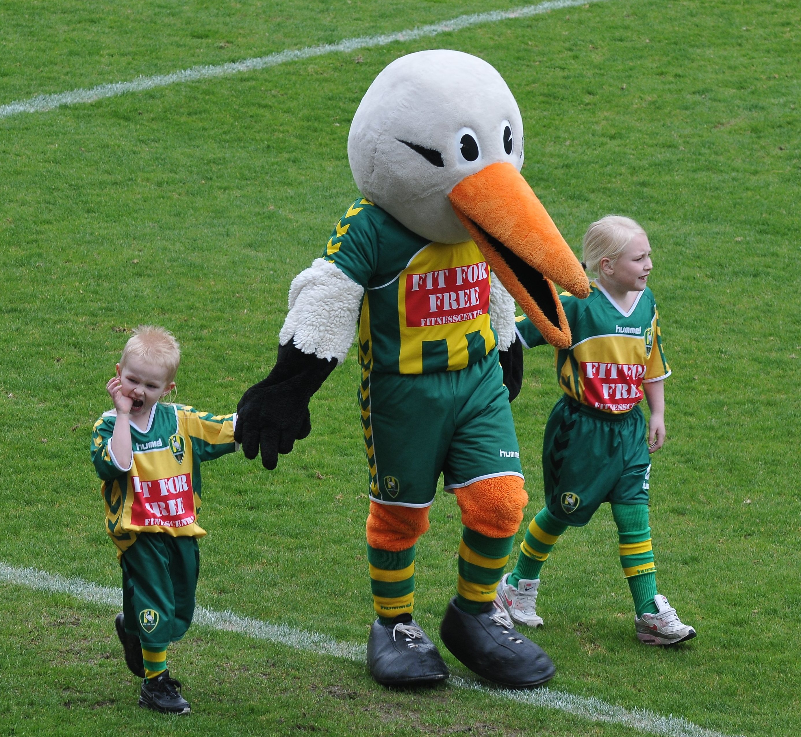 Storky deelnemer Dutch Open Mascotte Run