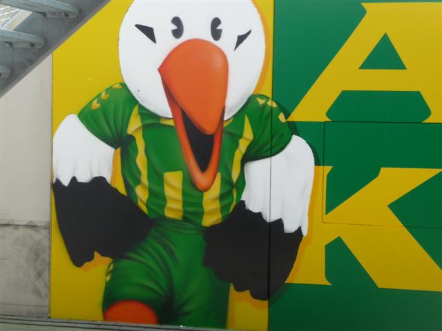 Nieuwe Graffiti's in het ADo Den Haag Stadion