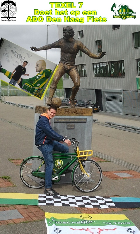 ADOfan Bjorn fietst voor het goede doel naar Texel