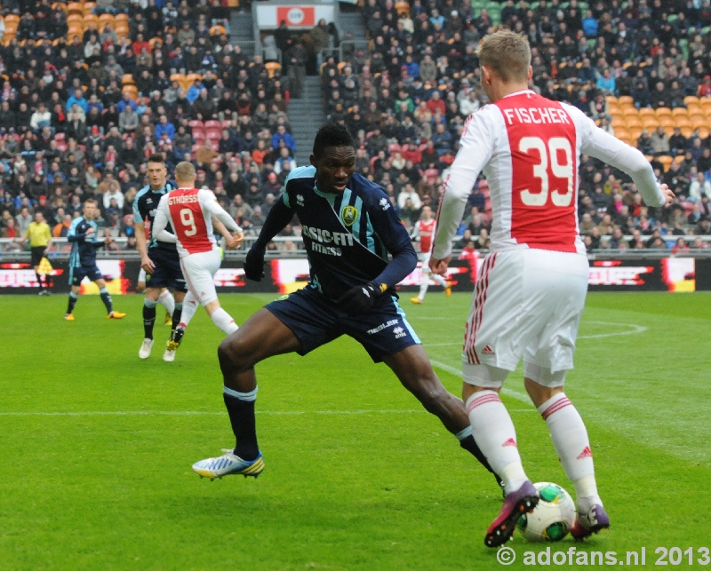 Foto's  en verslag Ajax - ADO Den Haag  24-02-2013