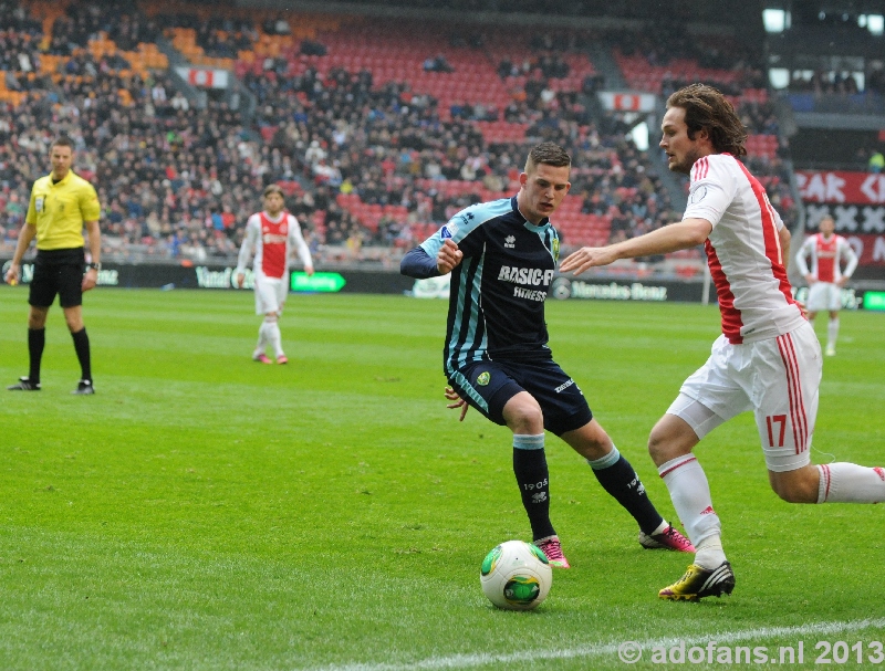 Foto's  en verslag Ajax - ADO Den Haag  24-02-2013