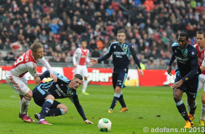 Foto's  en verslag Ajax - ADO Den Haag  24-02-2013