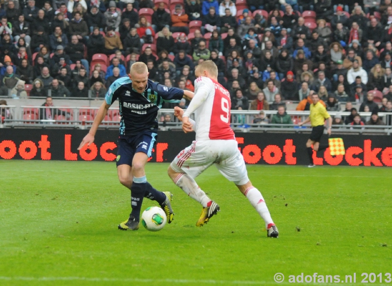 Foto's  en verslag Ajax - ADO Den Haag  24-02-2013