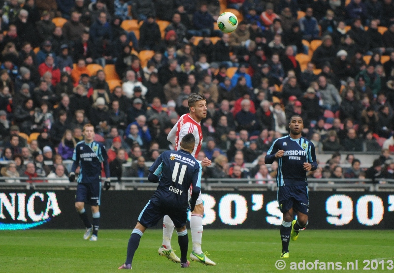 Foto's  en verslag Ajax - ADO Den Haag  24-02-2013