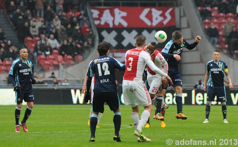 Foto's  en verslag Ajax - ADO Den Haag  24-02-2013