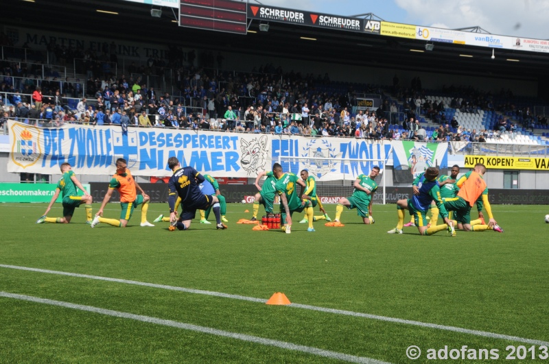 wedstrijd foto  PEC Zwolle- ADO Den Haag 12 mei 2013