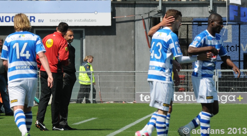 wedstrijd foto  PEC Zwolle- ADO Den Haag 12 mei 2013