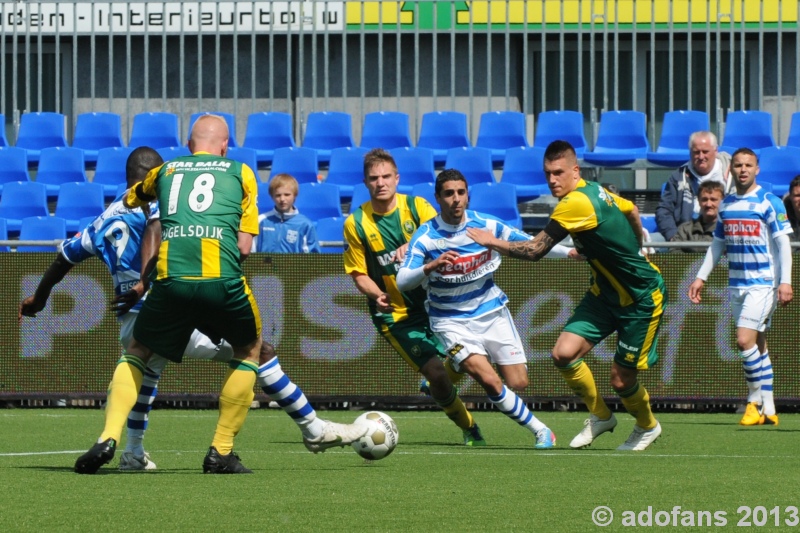 wedstrijd foto  PEC Zwolle- ADO Den Haag 12 mei 2013