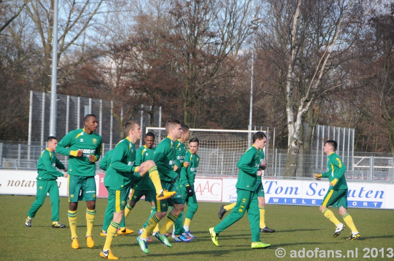 oefenwedstrijd HBS - ADO Den Haag