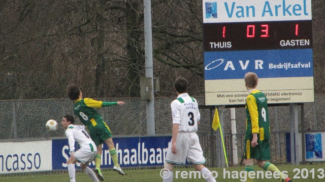 16 februari 2013 ADO Den haag B1 - FC Groningen B1 eindstand 2-3