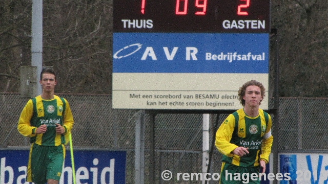 16 februari 2013 ADO Den haag B1 - FC Groningen B1 eindstand 2-3