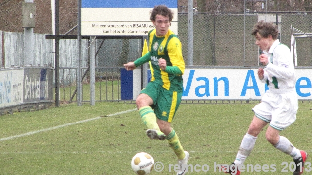 16 februari 2013 ADO Den haag B1 - FC Groningen B1 eindstand 2-3