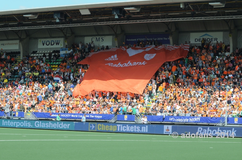 Sfeerimpressie eerste  wedstrijddagen RABO WK Hockey in Kyocera Stadion